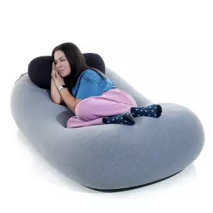 Puff Kevin - puff com apoio de cabeça sensorial e versátil