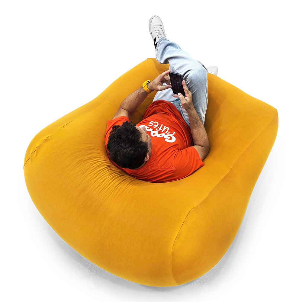 Puff Senso Ergonômico Elegante e luxuosa Enchimento Pérolas 3mm Pufe Macio