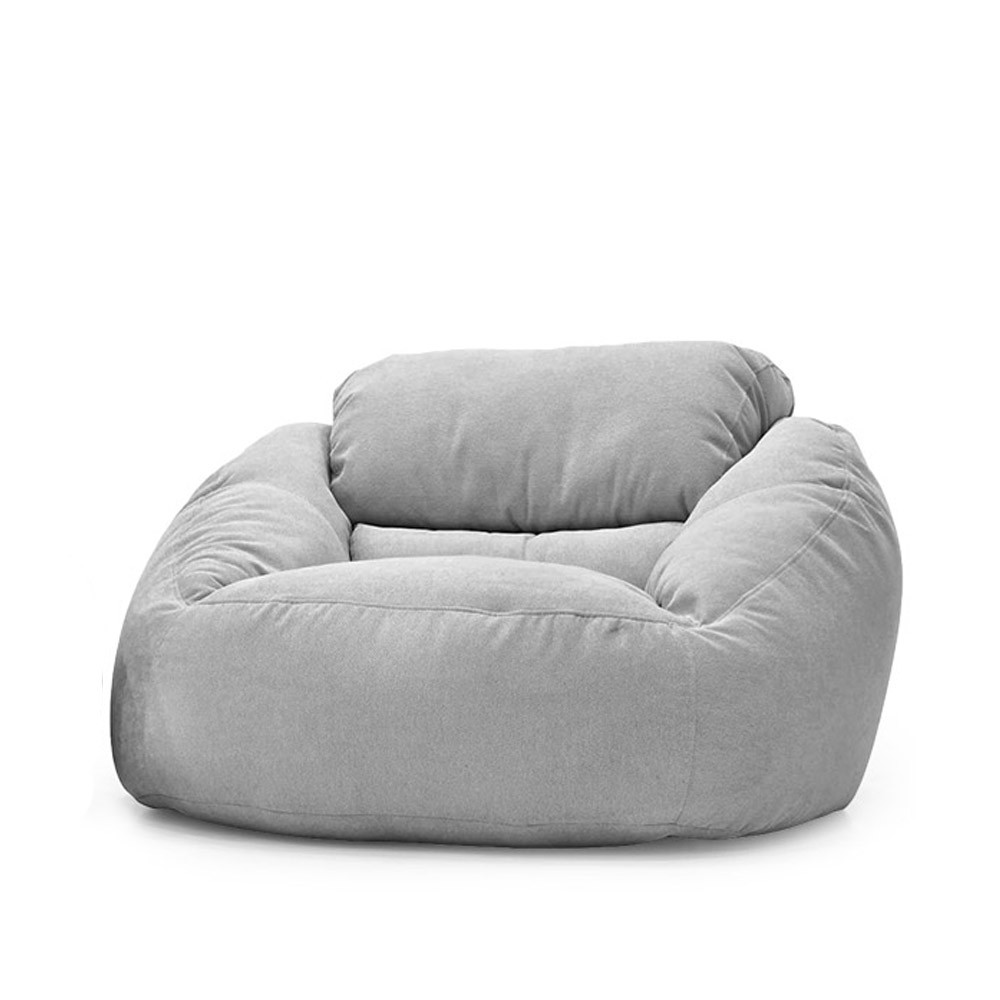 Poltrona Núcleo Elegante e luxuosa Enchimento Pérolas 3mm  Pufe Macio Bege