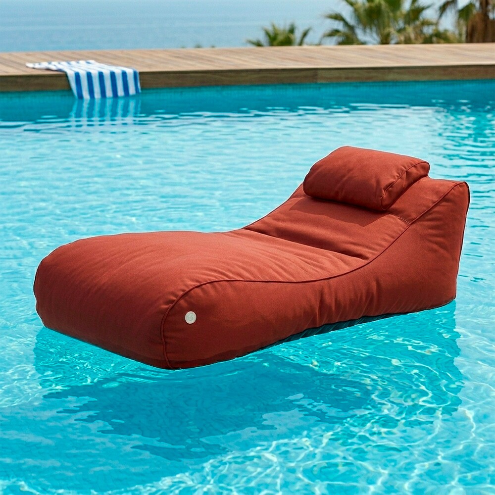 Puff Náutico Flutuante Outdoor Conforto Premium Área Externa Piscina e Jardim