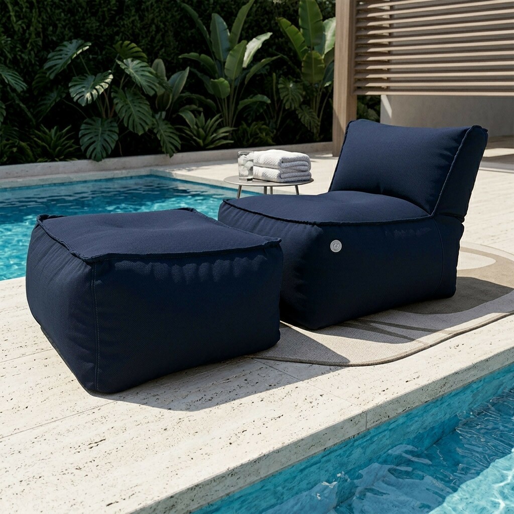 Puff e Apoio Outdoor Marine Conforto Premium Piscina e jardim