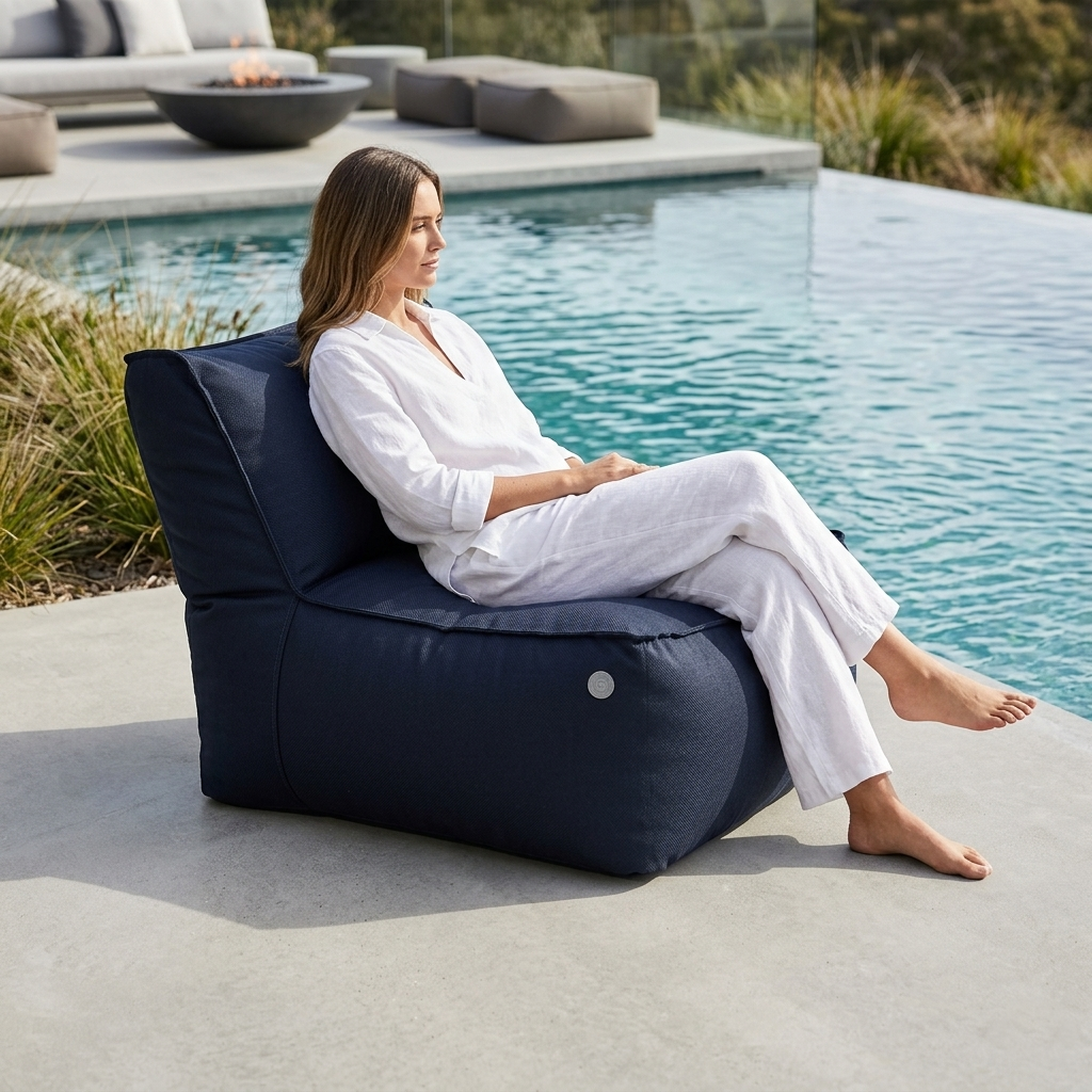 Puff Outdoor Marine Conforto Premium Piscina e jardim