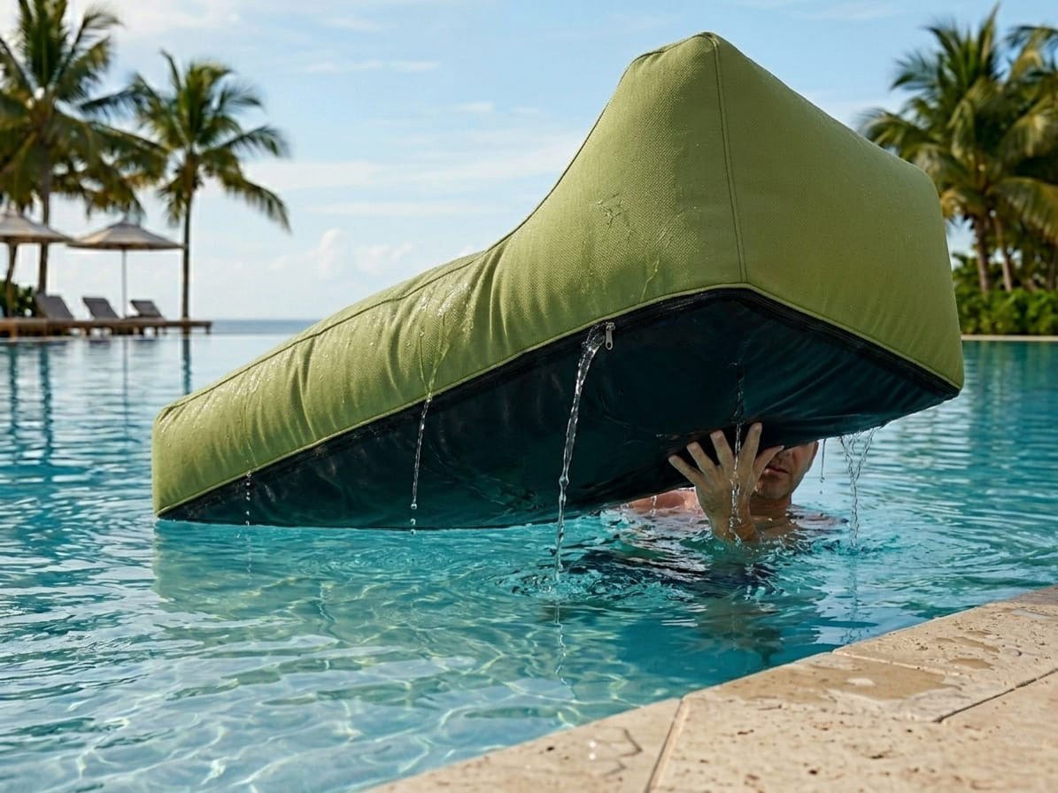 Puff Glub Flutuante Outdoor - Conforto Premium Piscina e jardim