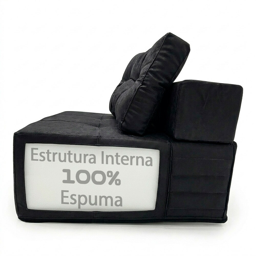 Poltronas Serena 2 Peças Modular Layout configurável tecido Nobuck