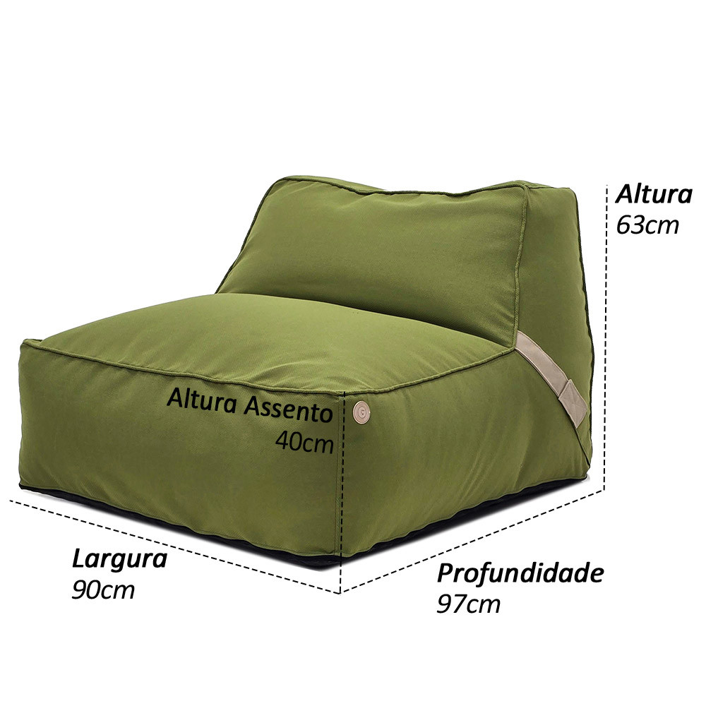 Puff Levv Flutuante Outdoor - Conforto Premium Piscina e jardim