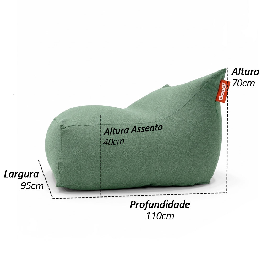 Puff Viva Sensorial Ergonômico Extrema Maciez Enchimento Pérolas 3mm Pufe