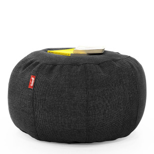 Puff de Apoio Núcleo Elegante e luxuosa Enchimento Pérolas 3mm  Pufe Macio Cinza