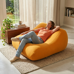 Puff Senso Ergonômico Elegante e luxuosa Enchimento Pérolas 3mm Pufe Macio