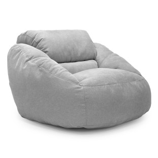 Poltrona Núcleo Elegante e luxuosa Enchimento Pérolas 3mm  Pufe Macio Bege