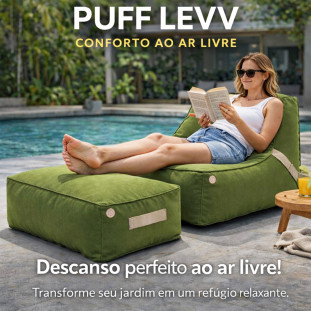 Puff e Apoio Levv Flutuante Outdoor - Conforto Premium Piscina e jardim