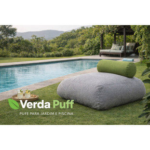 Puff Verda Outdoor para Jardim e Piscina - Conforto Premium