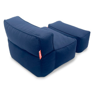 Puff Brisa com Apoio - Kit para Área Externa - Cor Azul