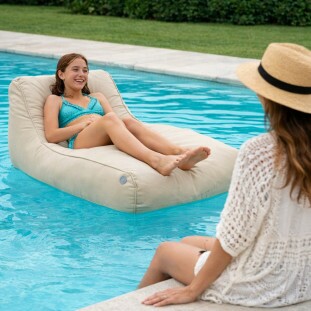 Puff Splash Flutuante para Piscina | Conforto Outdoor Área Externa