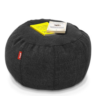 Puff de Apoio Núcleo Elegante e luxuosa Enchimento Pérolas 3mm  Pufe Macio Cinza