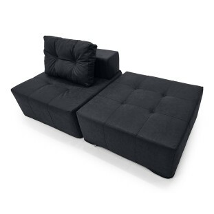 Poltronas Serena 2 Peças Modular Layout configurável tecido Nobuck