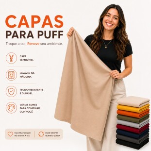 Capa para Puff Reposição Good Pufes | Deixe seu puff como novo