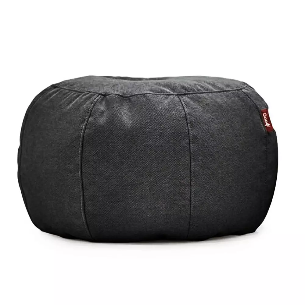Puff de Apoio Núcleo Elegante e luxuosa Enchimento Pérolas 3mm  Pufe Macio Cinza