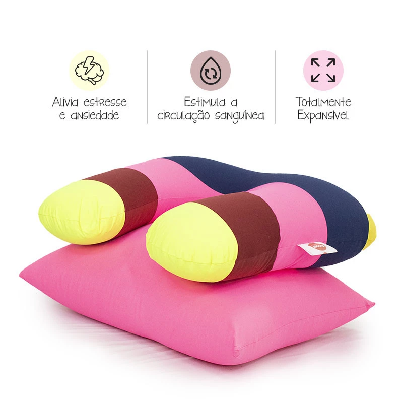 Kit Moriá - Puff sensorial um combo versátil cheio de conforto 