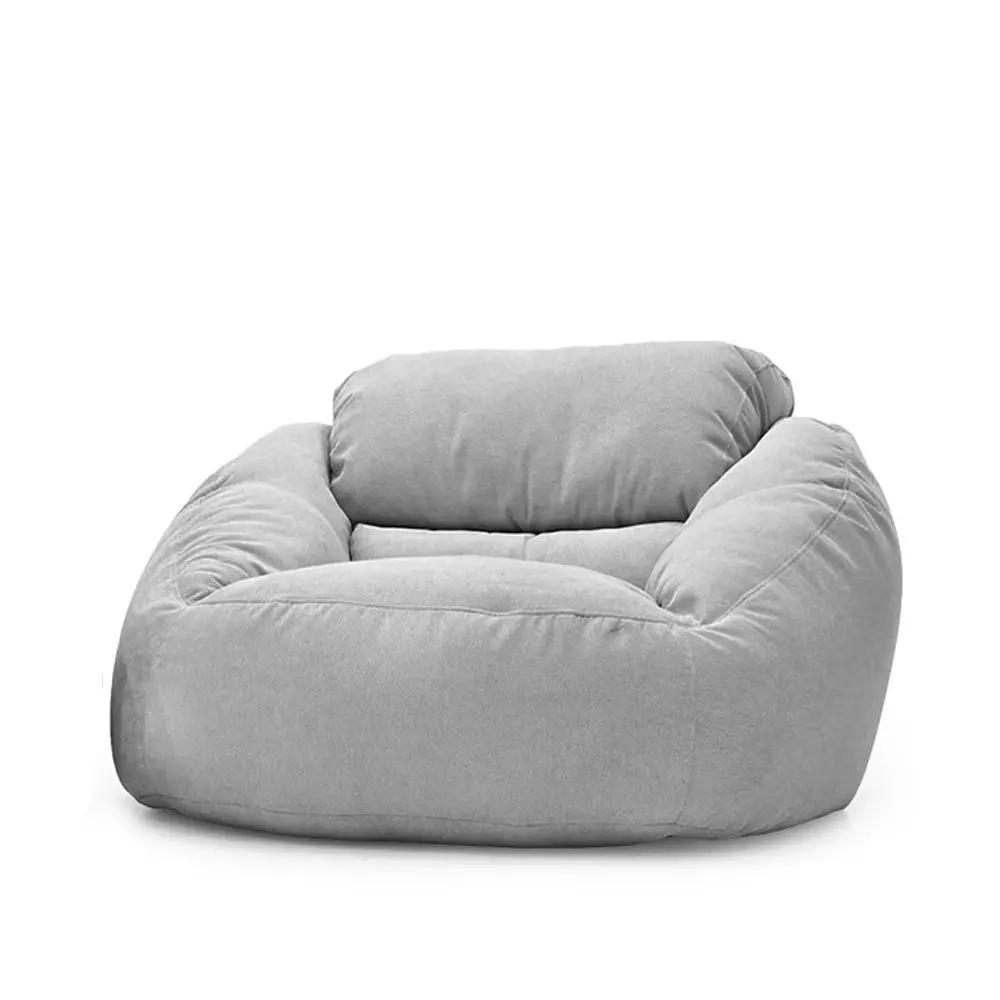 Poltrona Núcleo Elegante e luxuosa Enchimento Pérolas 3mm  Pufe Macio Bege