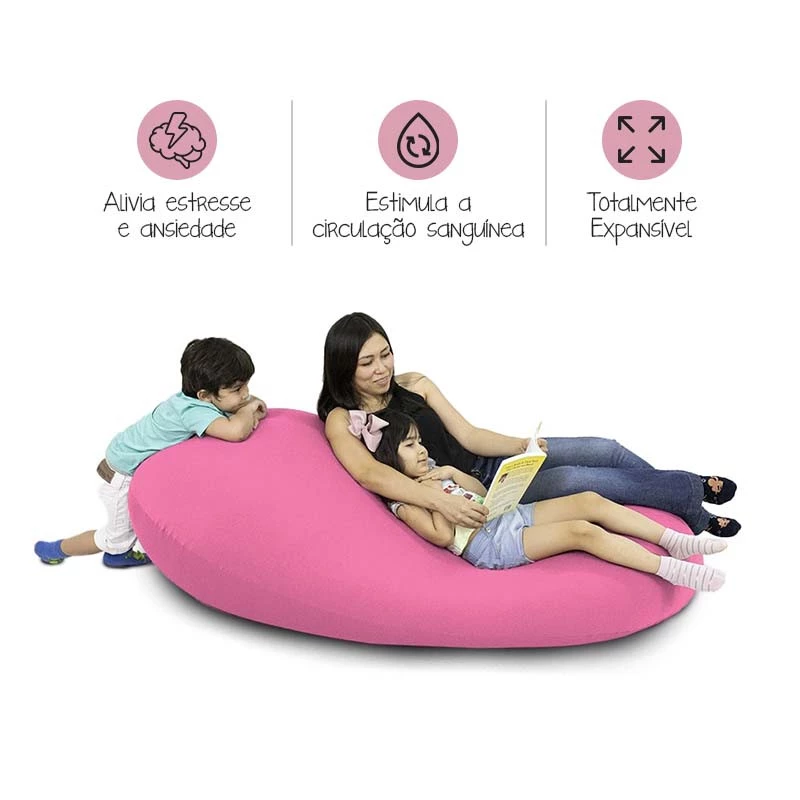 Puff Zion - Enchimento de pérolas de EPS Cor Pink