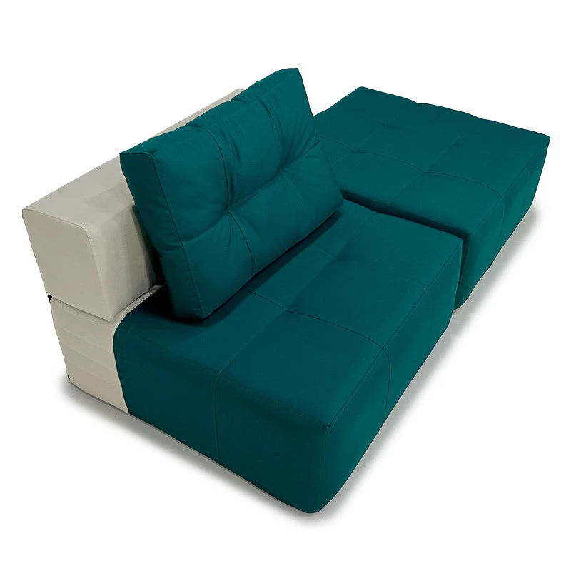 Serena Duo - Poltrona + Pufão para Área Externa - Cor Verde