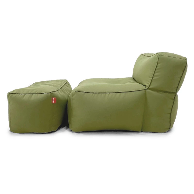 Puff Brisa com Apoio - Kit para Área Externa - Cor Verde