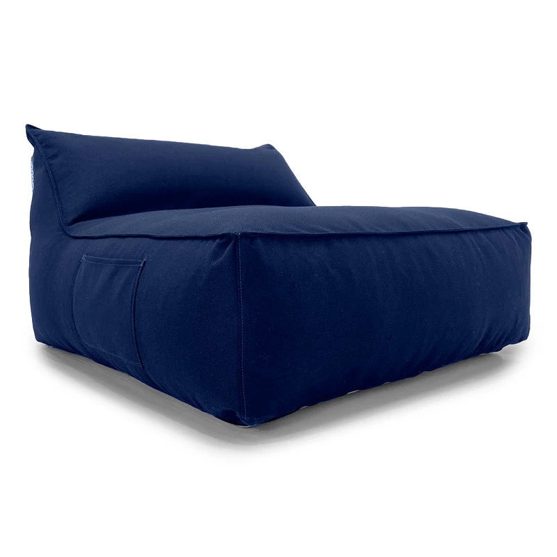 Puff Solare - Chaise Lounge Outdoor - Cor Azul Marinho