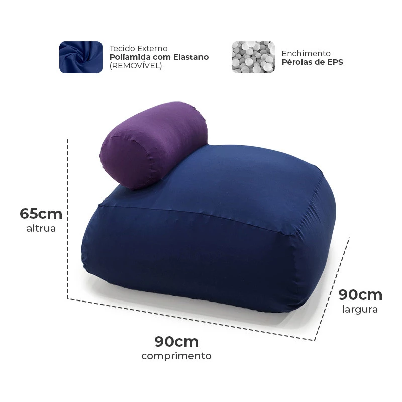 Sensorial Relax - Conforto absurdo - Azul Marinho