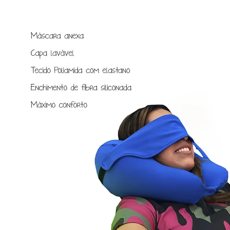 Almofada Good Plus - suporte de pescoço com máscara