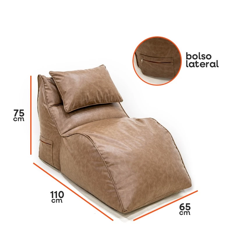 Puff Ornella Chaise Lounge – Conforto e Estilo em um Só Lugar