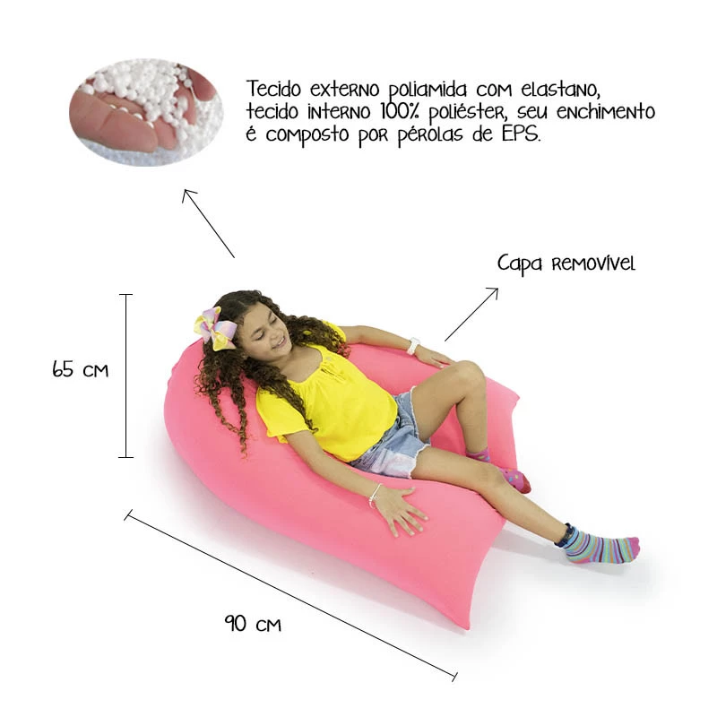 Puff Eli - Puff versátil sensorial no formato de uma pirâmide
