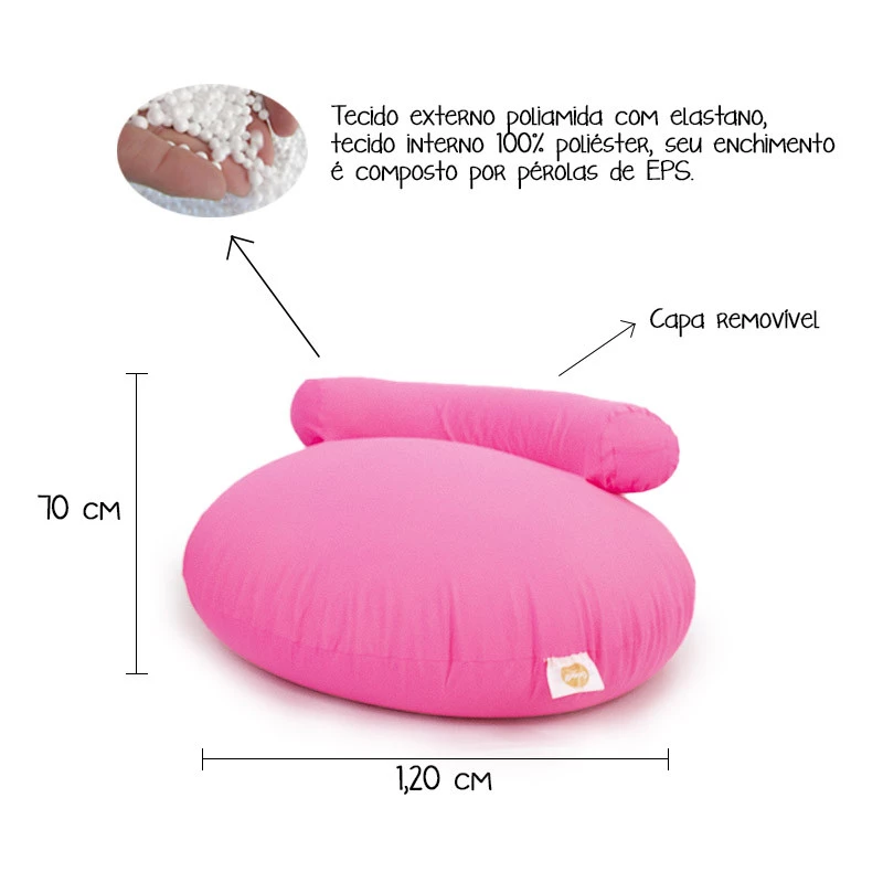 Puff G-Pouf - sensorial confeccionado em tecido elástico/perolas de EPS