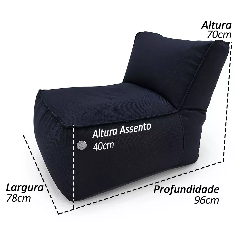 Puff Outdoor Marine Conforto Premium Piscina e jardim