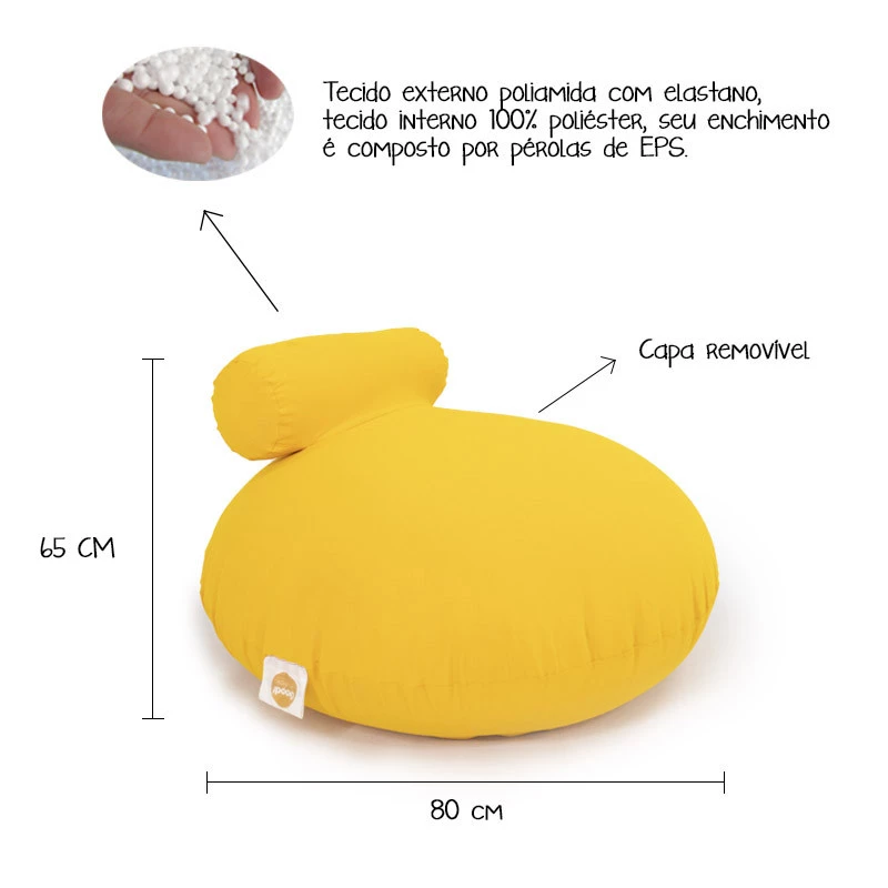 Puff G-Pouf mini - Divertido, versátil, sensorial e leve