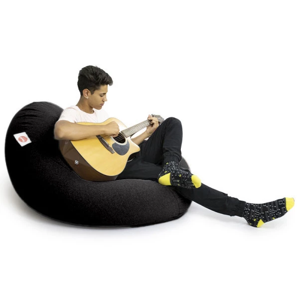 Puff Seth Preto - Puff sensorial moderno e confortável 