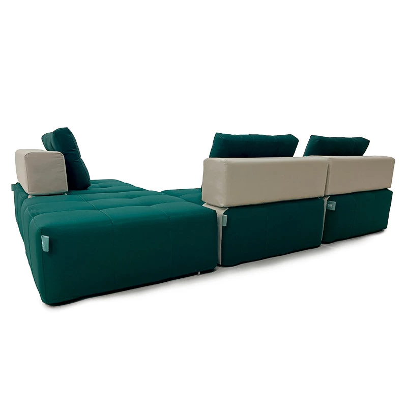 Sofá de Chão Serena: Conforto para Áreas Externas - Cor Verde