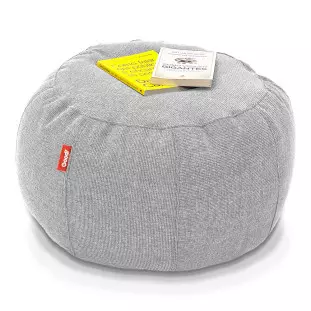 Puff de Apoio Núcleo Elegante e luxuosa Enchimento Pérolas 3mm  Pufe Macio Bege