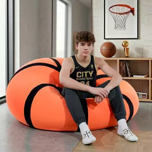 Puff Bola De Basquete - Macio, versátil e sensorial 