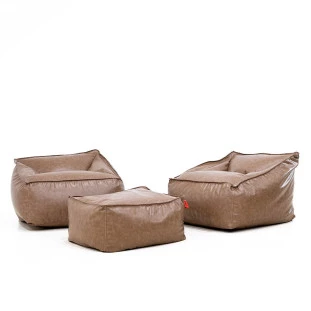 Conjunto Puff Poltrona Diana – 2 Poltronas + 1 Apoio de Pés | Conforto e Estilo