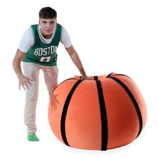 Puff Bola De Basquete - Macio, versátil e sensorial 