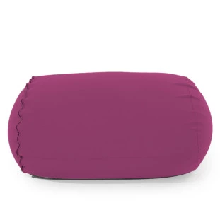 Puff Rollo Cor Marsala - sensorial, leve e macio/recheado de pérolas de EPS