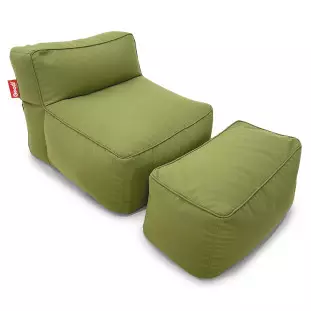 Puff Brisa com Apoio - Kit para Área Externa - Cor Verde