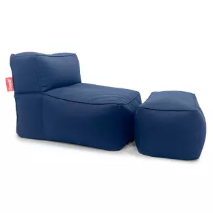 Puff Brisa com Apoio - Kit para Área Externa - Cor Azul