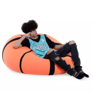 Puff Bola De Basquete - Macio, versátil e sensorial 