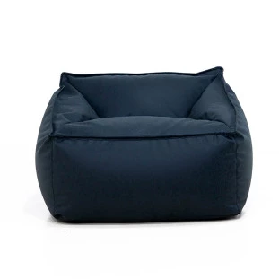 Puff Poltrona Diana – Conforto e Estilo em Tecido Nobuck Preto