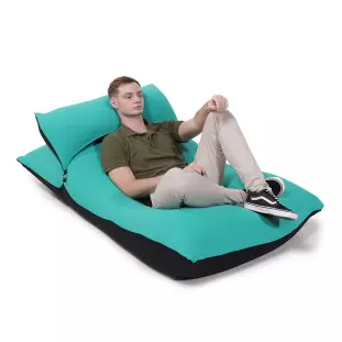 Puff Big Pillow Sensorial e apoio para cabeça - Verde Jade