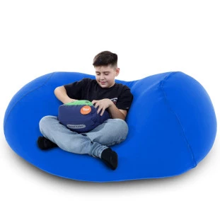 Puff Rollo Cor Azul Royal - sensorial, versátil/ produto 100% brasileiro