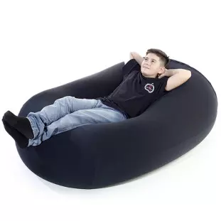 Puff Rollo - Sensorial e versátil com enchimento cor preto