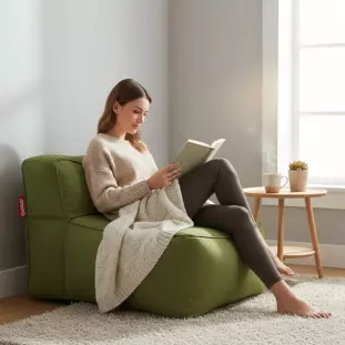 Puff Brisa | Conforto para áreas externas - Cor Verde