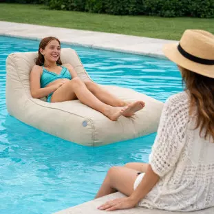 Puff Splash Flutuante para Piscina | Conforto Outdoor Área Externa